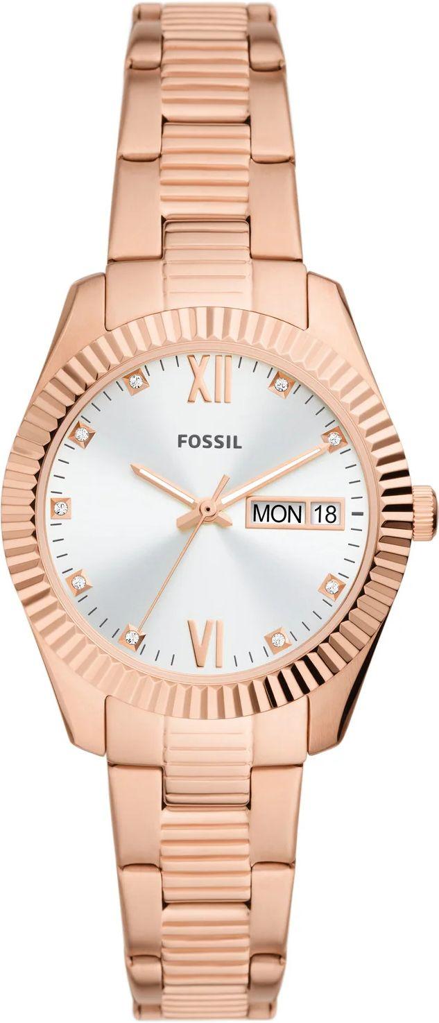 Fossil ES5200 Scarlette Three-Hand Day-Date Stainless Steel Watch