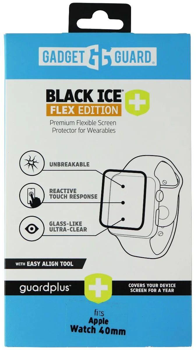 Gadget Guard  Black Ice+ Flex Edition Screen Protector for Apple Watches (40mm) - Clear - Brand New