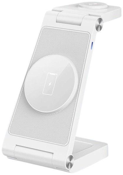 Gejiucai  3 in 1 Foldable Wireless Charging Station Travel Charger - White - Excellent