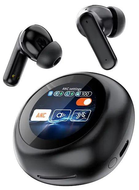 Generic  YW13 Active Noise Cancelling Bluetooth Earbuds ANC Smart - Black - Excellent