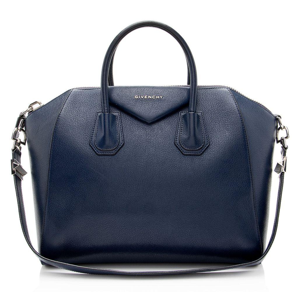Givenchy Sugar Goatskin Antigona Medium Satchel - Blue - Goatskin - Good