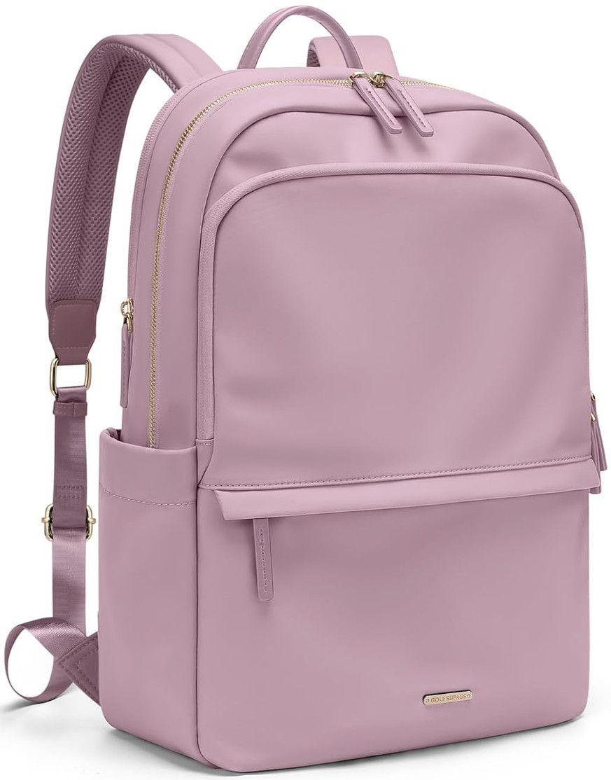Golf Supags Laptop Backpack for Women Slim Computer Bag 15.6" - Pinkish Purple - Excellent