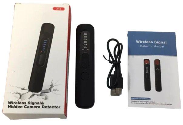 GooSpy X14 Black RF Wireless Signal Scanner & Hidden Camera Detector