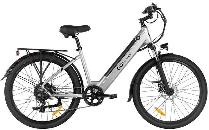 GoPowerBike GoVelo Electric Bike - Silver - Excellent