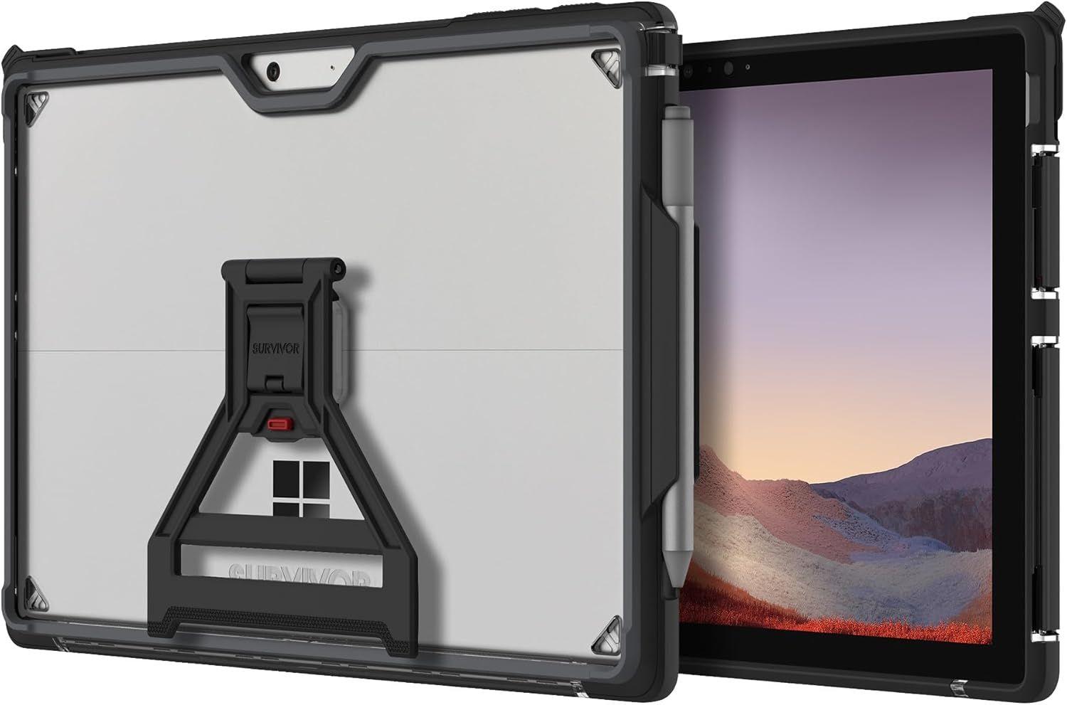 Griffin Strong Tablet Case for Microsoft Surface Pro 7+ / Pro 7 / Pro 6 / Pro 4 - Black - Brand New