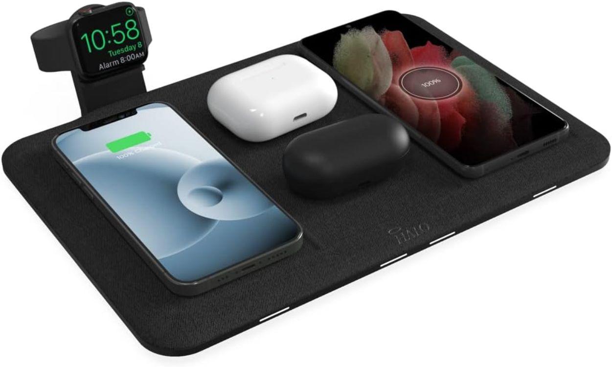 HALO  Universal Wireless 4-in-1 Charging Mat with Apple Watch Holder  - Black - Excellent