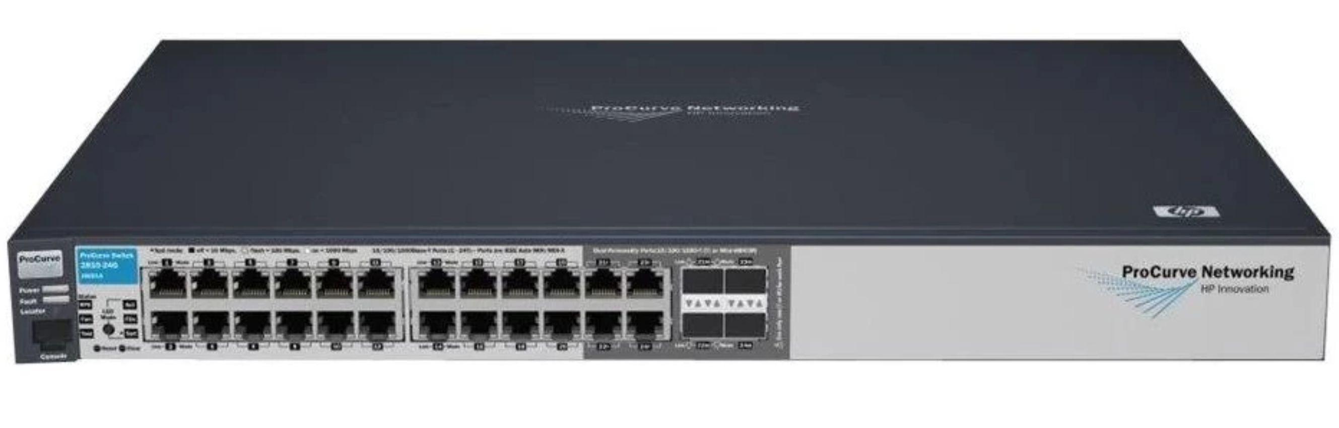 HP J9021A ProCurve 2810-24G Managed Ethernet Switch - Black - Excellent