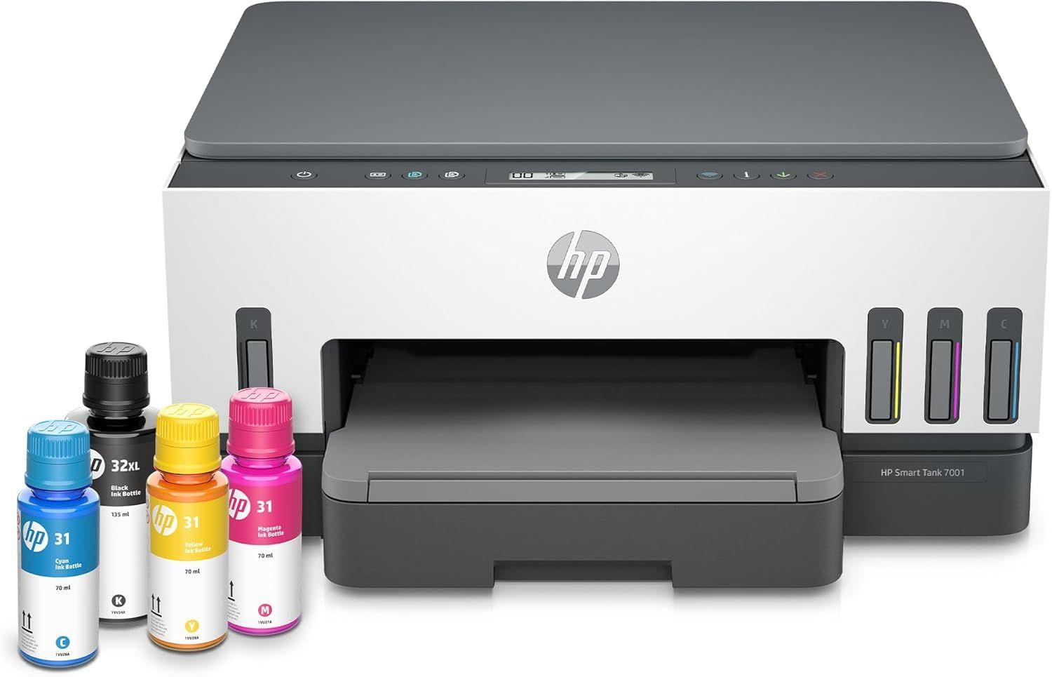 HP  Smart Tank 7001 Wireless All-in-One Cartridge-free Ink Tank Printer - Gray - Excellent