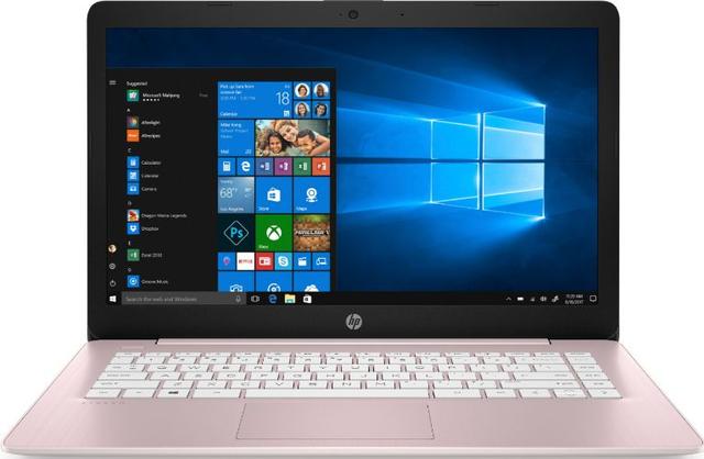HP Stream 14-cb163wm Laptop 14" Intel Celeron N4000 1.1GHz in Rose Pink in Acceptable condition