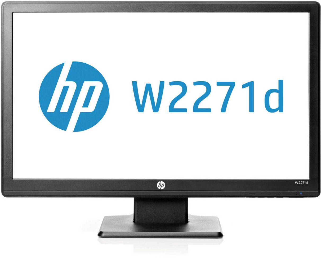 HP W2271d Diagonal LED Monitor 21.5" - Black - Acceptable