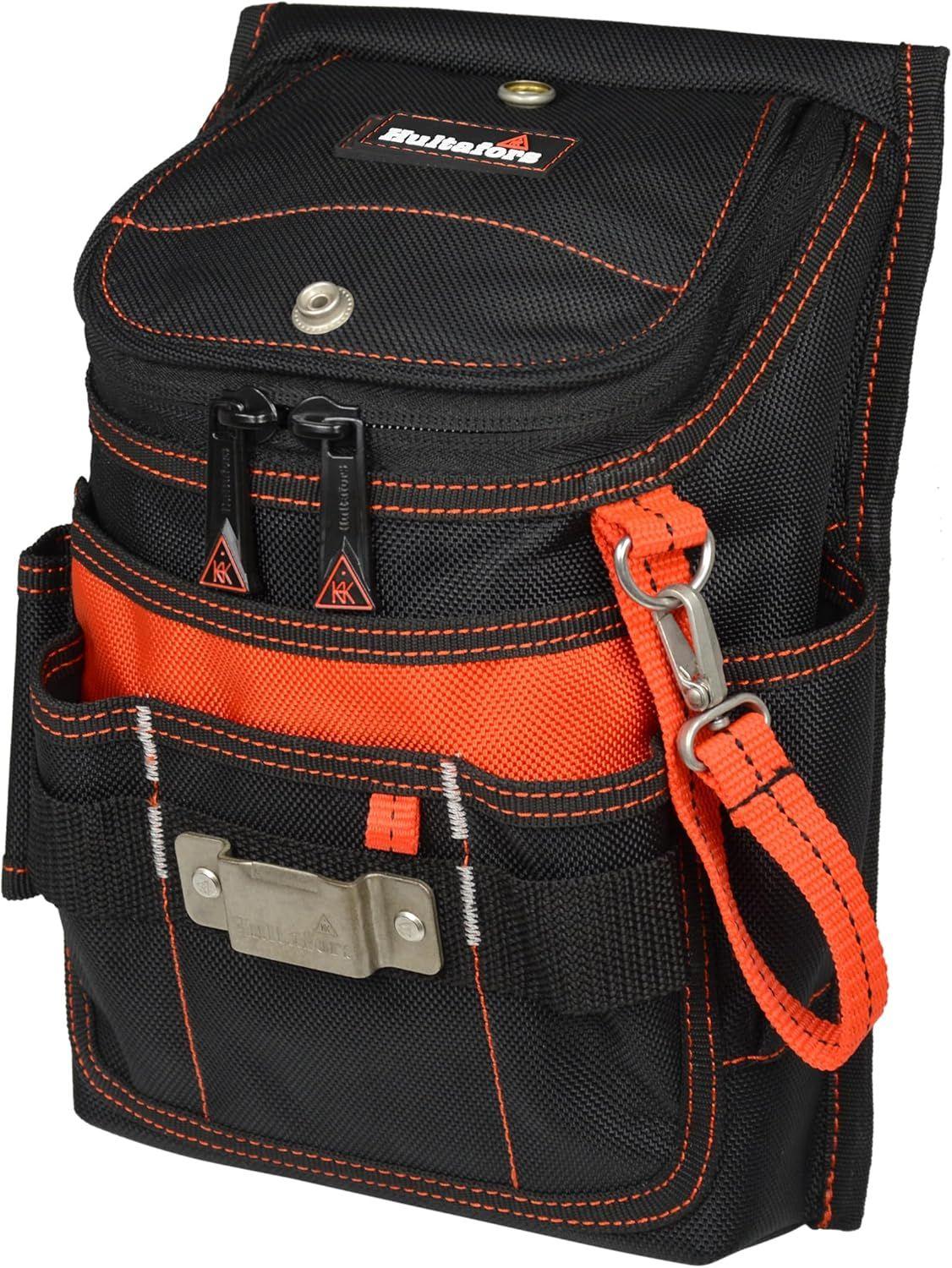 Hultafors  Work Gear HT5124 Medium Ziptop Utility Pouch - Black - Premium