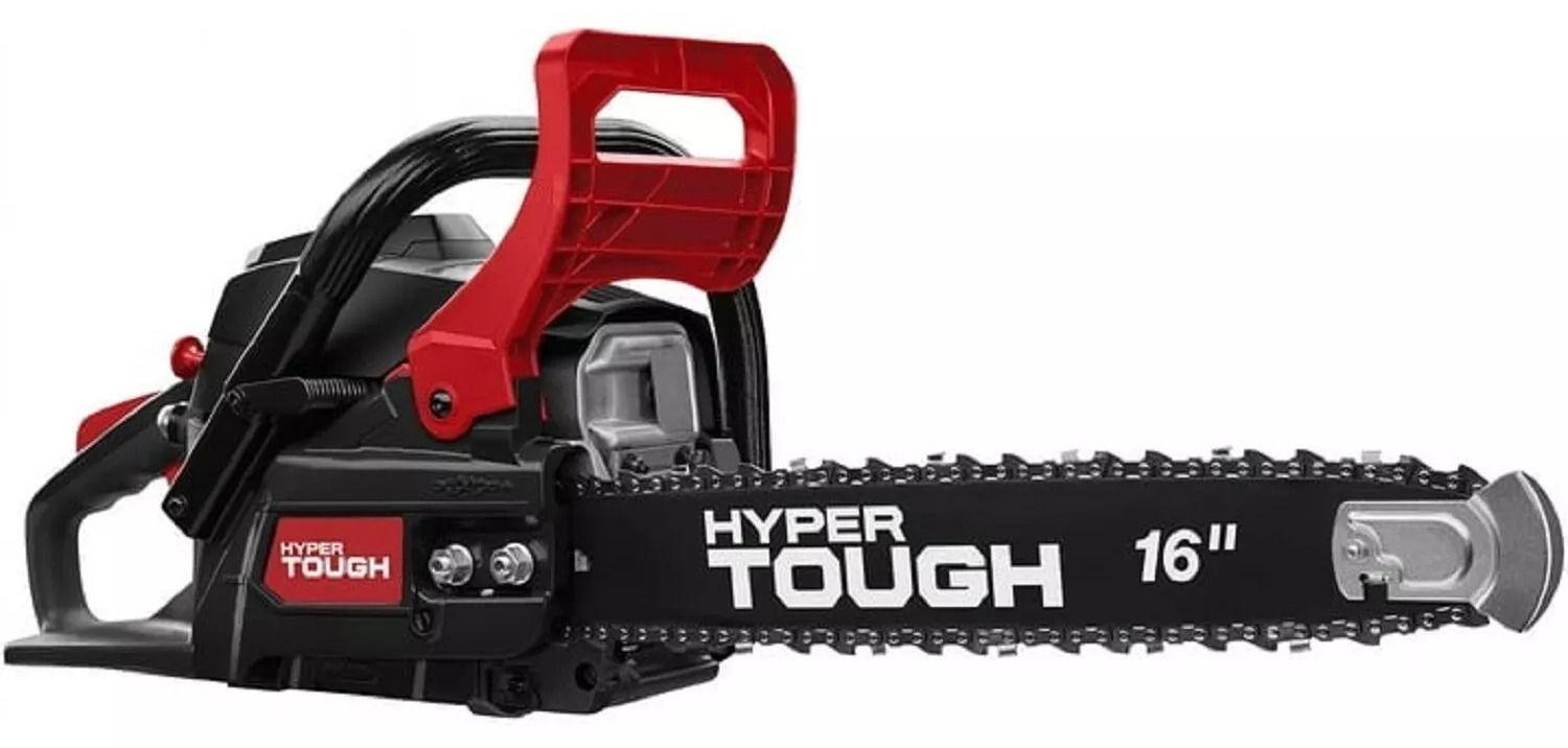 Hyper Tough HT3716 38cc 2-Cycle Engine 16-inch Gas Chainsaw - Black/Red - Excellent