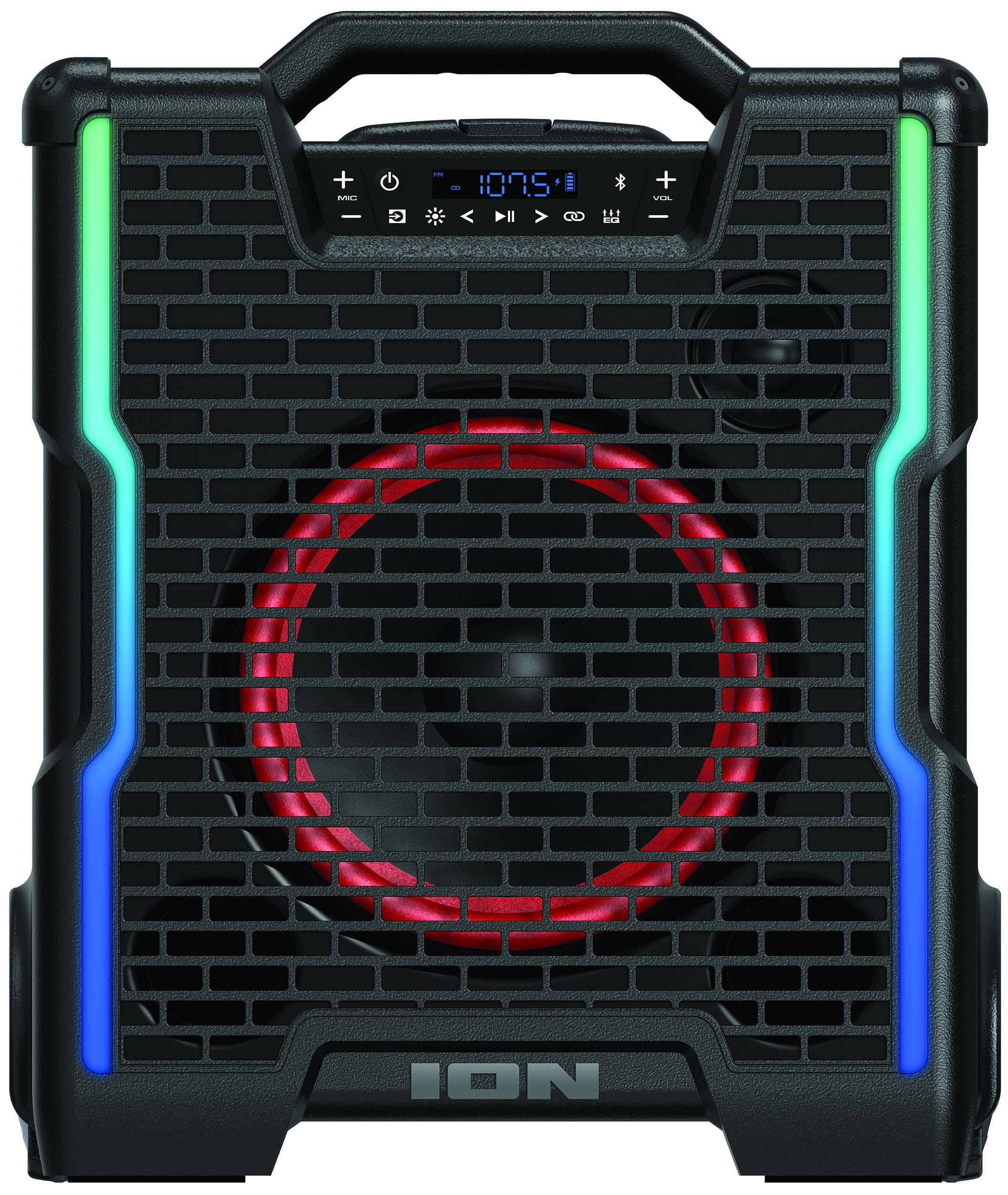 ION Audio  Block Rocker Icon High-Power Bluetooth Party Speaker - Black - Premium
