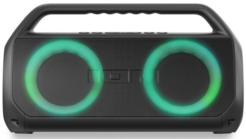 ION Audio Uber Boom Ultra Water-Resistant Bluetooth Stereo Boombox with Lights - Black - Premium