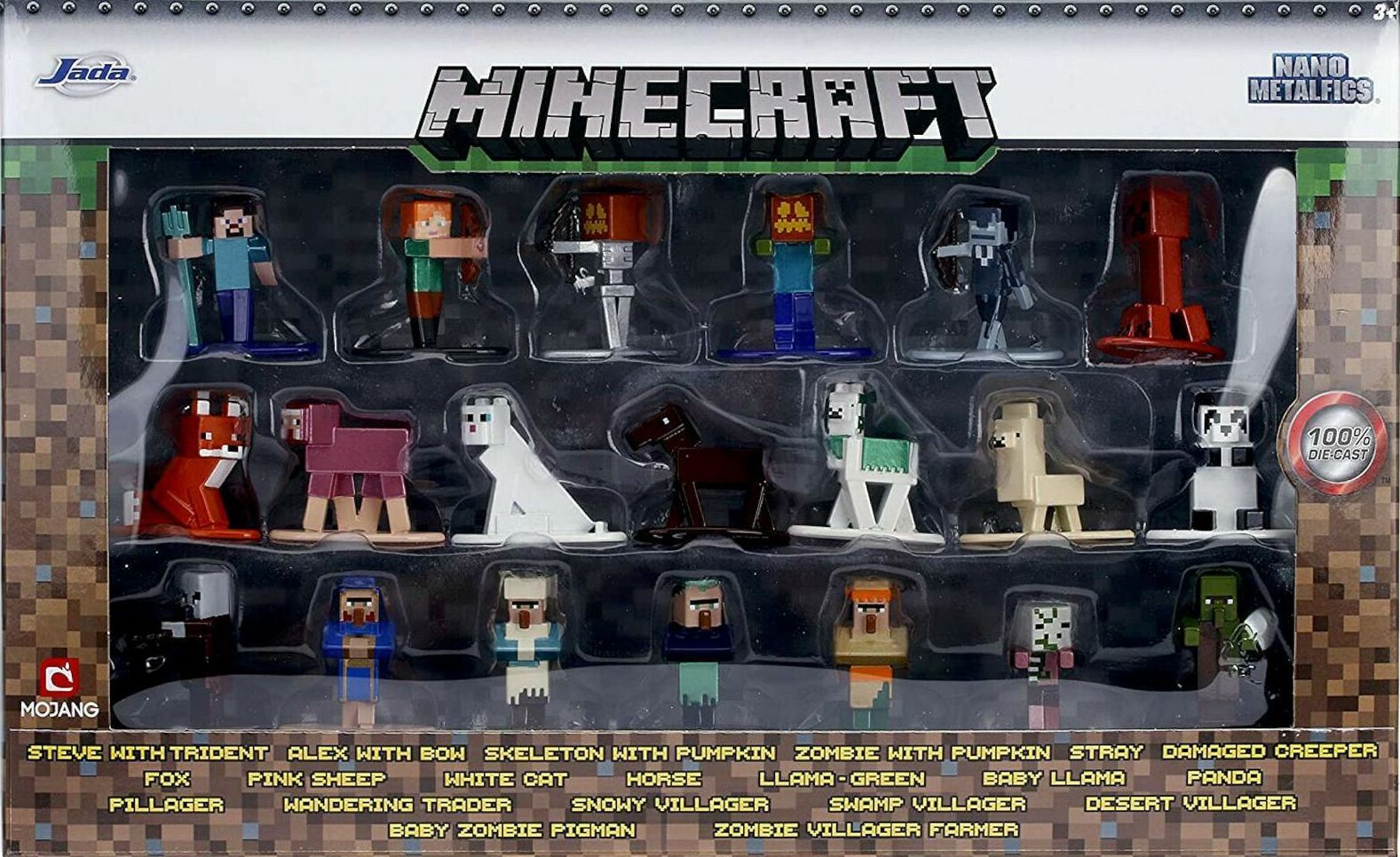Jada Toys 31431 Nano MetalFigs Minecraft 20 Pack Wave 3