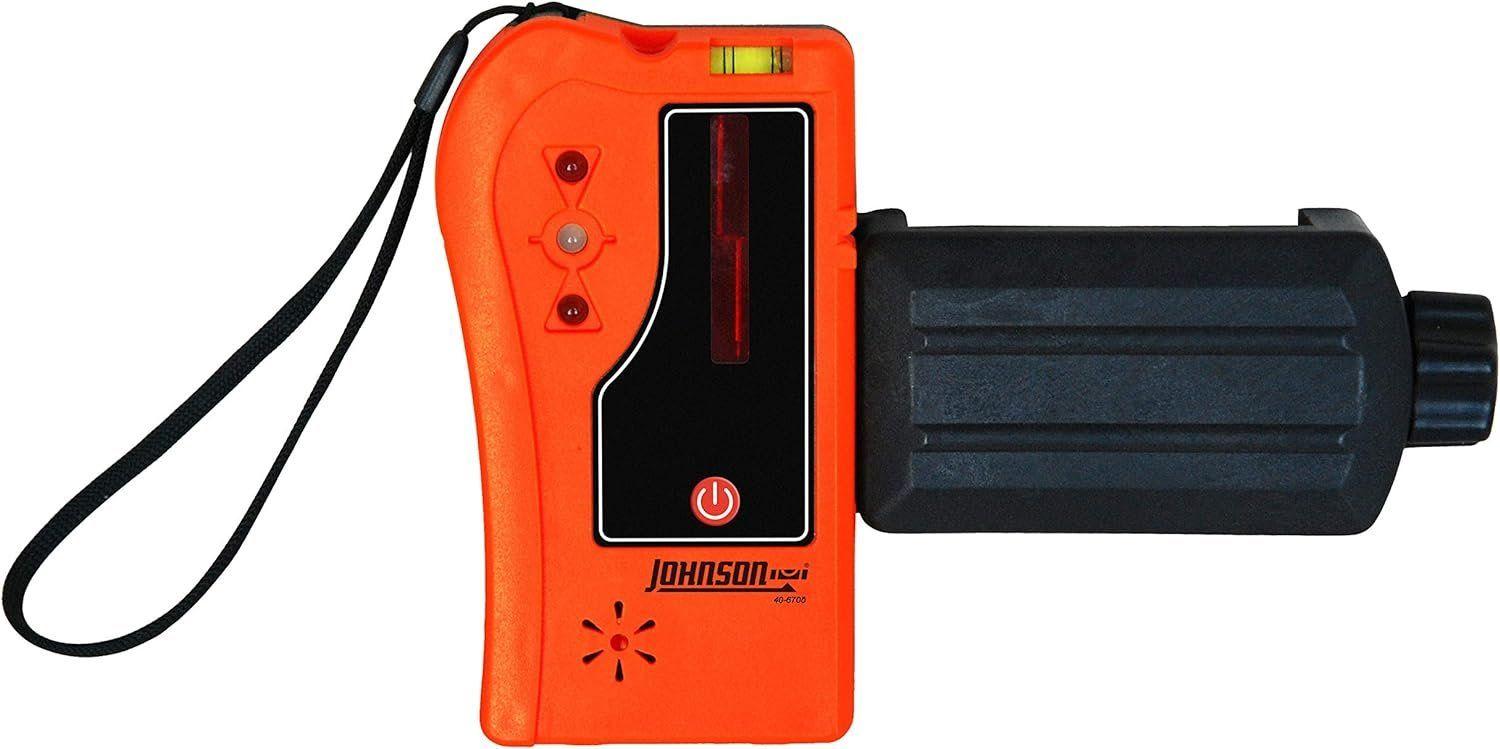 Johnson Level & Tool 40-6705 One-Sided Laser Detector w/Clamp for Red Beam Rotating Lasers - Orange - Premium