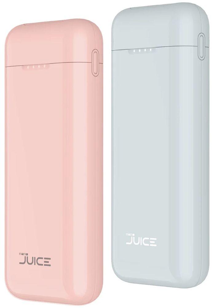 Juice  TPB7200QC Tech Squared Nano Juice 10K mAh Portable Charger (2 Pack) - Pink/Gray - Excellent
