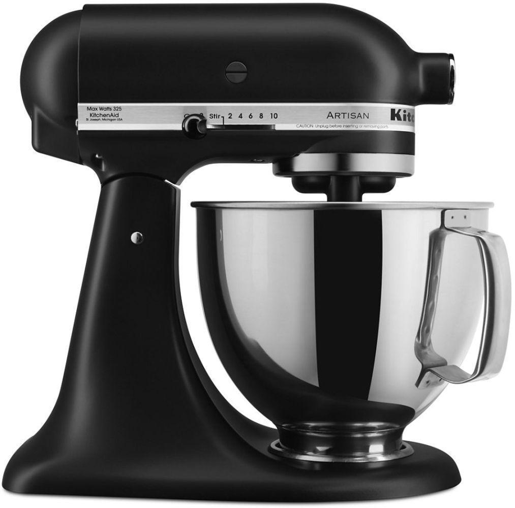 KitchenAid Artisan Series 5 Quart Tilt-Head Stand Mixer KSM150PS - Matt Black - Premium