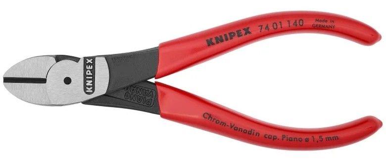 Knipex  74 01 140 5 1/2" High Leverage Diagonal Cutters - Black/Red - Premium