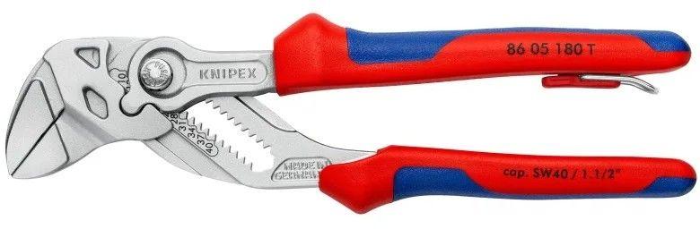 Knipex 86 05 180 T BKA 7 1/4" Pliers Wrench-Tethered Attachment
