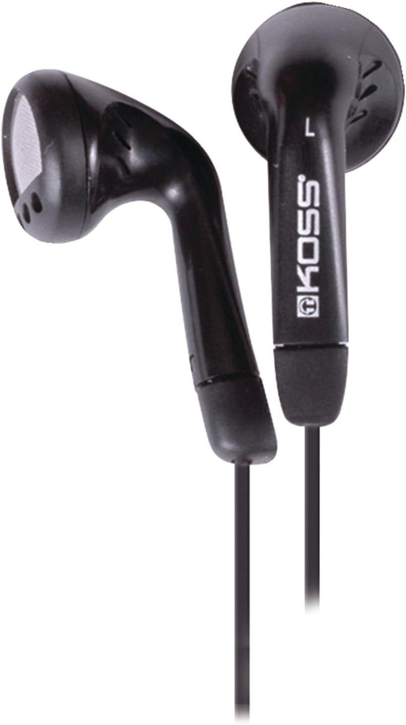 Koss 175481 KPH25K Ultra-lightweight Earbud Stereophone - Black - Excellent