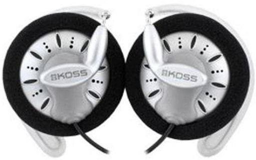 Koss  KSC75 Gold-Plated Connector Supra-aural SportClip Stereophone - Silver/Black - Excellent