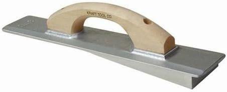 Kraft Tool CF066H-8 Cast Magnesium Beveler Driveway Float w/Wood Handle - Stainless Steel - Premium