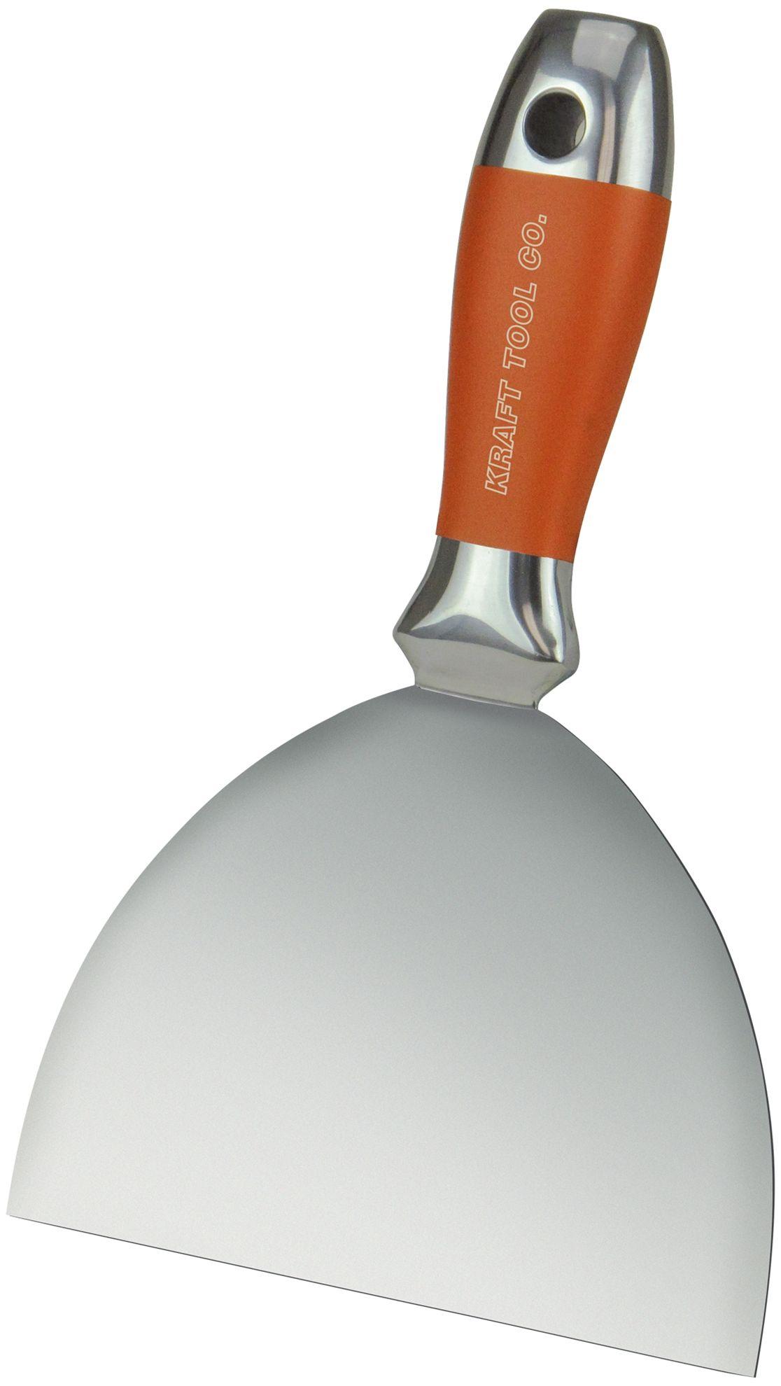 Kraft Tool Co.  Elite Series™ All Stainless Steel Joint Knife with Sure Grip Handle 6" (DW733PF) - Stainless Steel - Premium