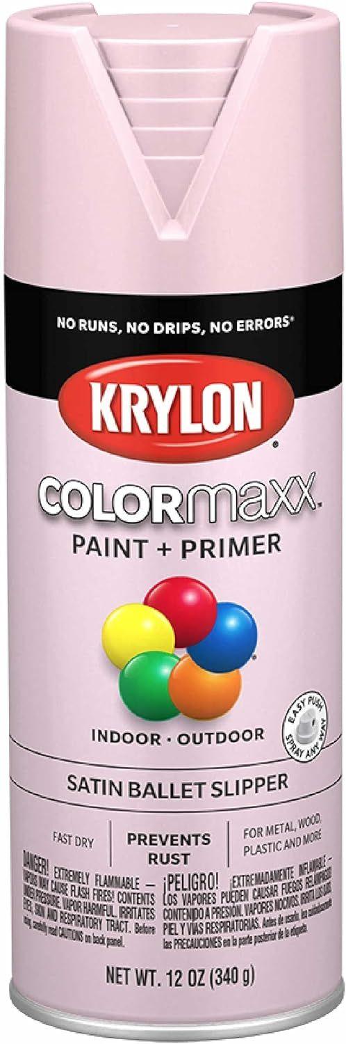 Krylon  COLORmaxx Spray Paint + Primer Satin Series - Ballet Slipper - Premium