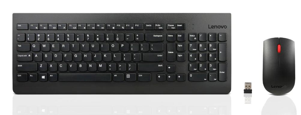 Lenovo Essential Wireless Combo Keyboard & Mouse (US English 103P) - Black - Excellent