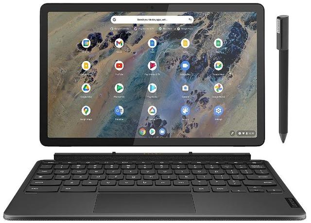 Lenovo IdeaPad Duet Chromebook Laptop 10.1" MediaTek Helio P60T 2.0GHz in Iron Gray in Pristine condition