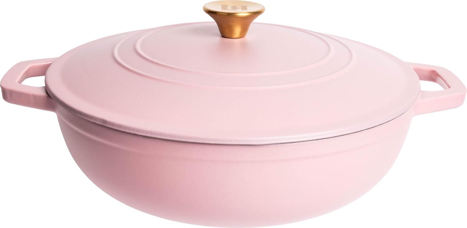 Lexi Home Cast Iron Enameled Dutch Oven Pot with Lid (5-Quart)