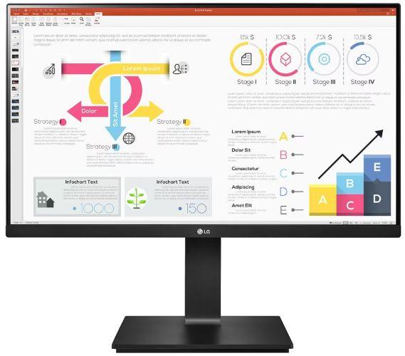 LG 24QP750-B 23.8" QHD IPS Monitor in Black in Pristine condition
