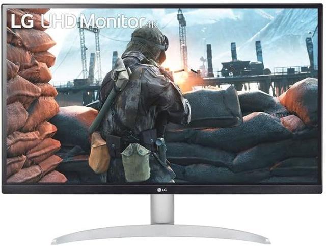 LG 27UP600-W 27'' UHD 4K IPS Monitor in White in Pristine condition