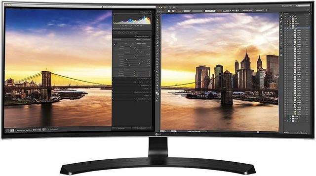 LG 34UC88-B Class 21:9 UltraWide® QHD IPS Curved LED Monitor 34" in Black in Pristine condition