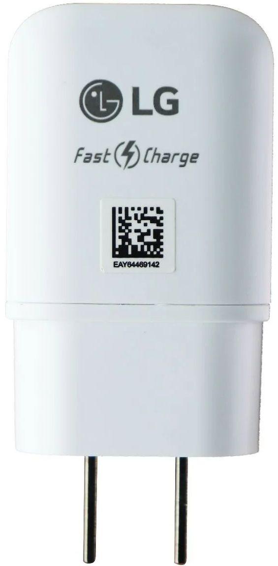 LG  (9V/1.8A) Fast Charge Wall Charger Single USB Adapter (MCS-H06WA) - White - Excellent