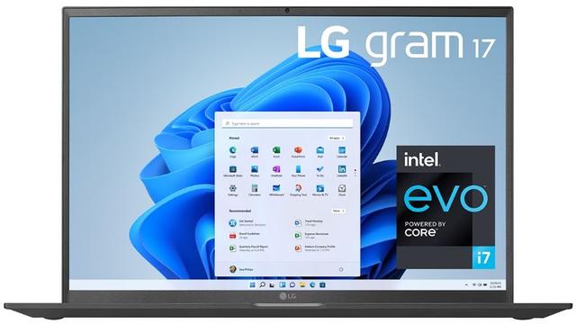 LG Gram 17Z95P Lightweight Laptop 17" Intel Core i7-1195G7 2.9GHz in Gray in Pristine condition