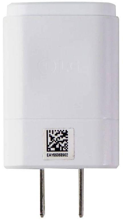 LG  Single USB 5.0V/1.2A Travel Wall Adapter Charger (MCS-V01WR/P) - White - Good