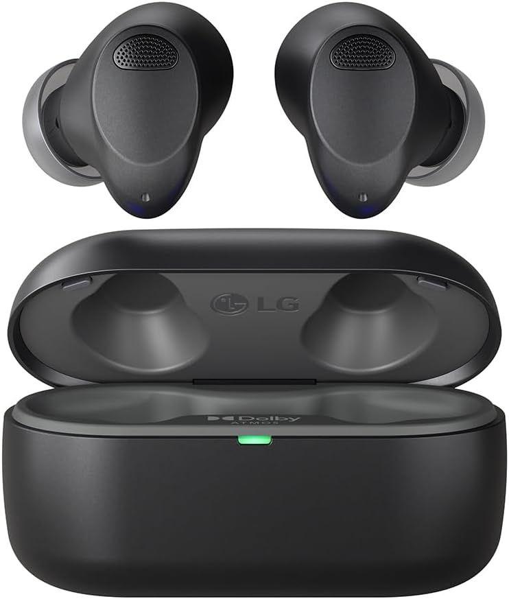 LG  Tone Free T80S Wireless Bluetooth Earbuds with Dolby Atmos - Black - Excellent
