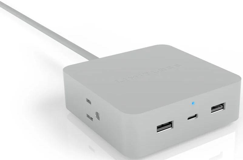 Limitless  PowerPro 5-Device Charger with USB | Type-C and AC - Gray - Excellent
