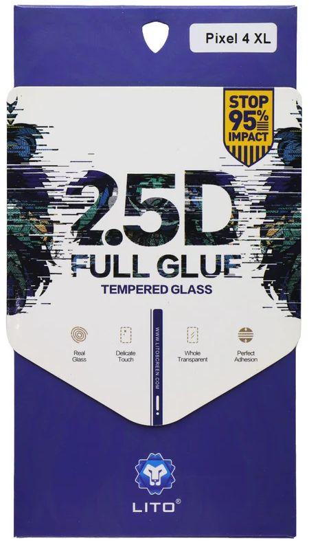 LITO  2.5D Full Glue Tempered Glass Screen Protector for Google Pixel 4 XL - Clear - Brand New