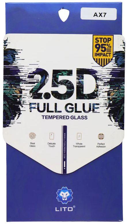 LITO  2.5D Full Glue Tempered Glass Screen Protector for Oppo AX7 - Clear - Brand New