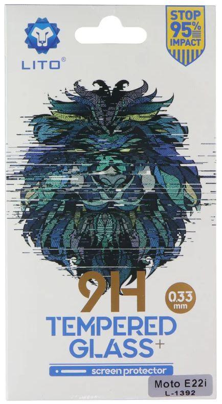 LITO  9H (0.33mm) Tempered Glass Screen Protector for Motorola Moto E22i - Clear - Brand New