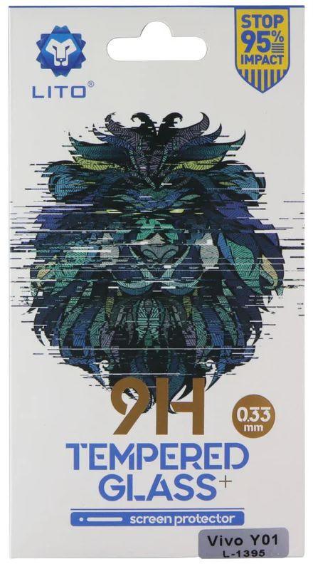 LITO 9H (0.33mm) Tempered Glass Screen Protector for Vivo Y01 - Clear - Brand New