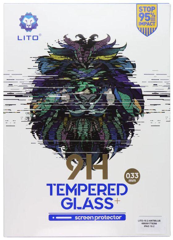 LITO  9H Tempered Glass Anti-Blue Light Screen Protector for iPad 10.2-in (10 Pack) - Clear - Brand New