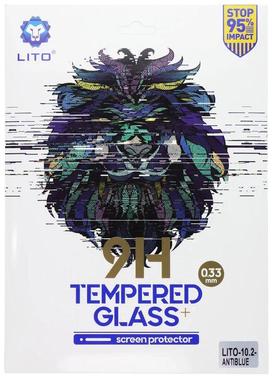 LITO  9H Tempered Glass Anti-Blue Screen Protector for iPad 10.2-inch (2-Pack) - Clear - Brand New