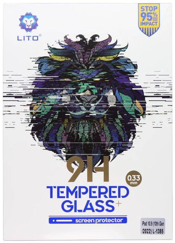 LITO  9H Tempered Glass Screen Protector for iPad 10th Gen 10.9" (10 Pack) - Clear - Brand New