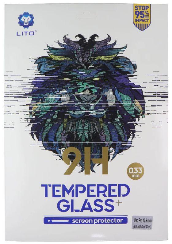 LITO  9H Tempered Glass Screen Protector for iPad 5th/4th/3rd Gen (12.9-in) - Clear - Brand New