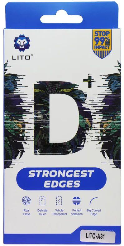 LITO D+ Full Coverage Tempered Glass Screen Protector for Samsung Galaxy A31 - Clear - Brand New