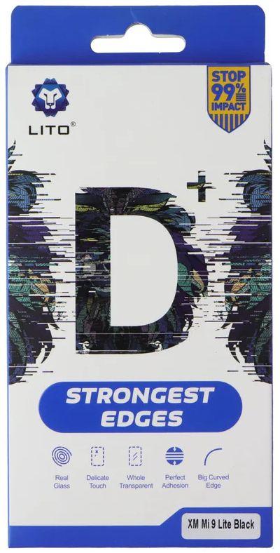 LITO D+ Strongest Edges Screen Protector for Xiaomi Mi 9 Lite - Clear/Black Edge - Brand New